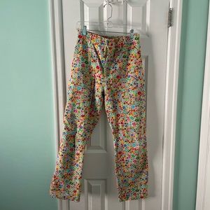 Big Bud press rainbow blossom, work pants (see measurement details)